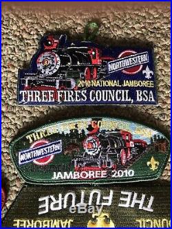 Three Fires Council 2010 Jamboree JSP Patch Set COMPLETE SET