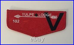 Tulpe Lodge 102 5th Anniversary Patch Set COMPLETE and RARE, Narragansett OA BSA