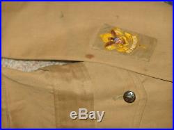 Uniform Coat circa 1917 21 square merit badges life & star patches, PL etc