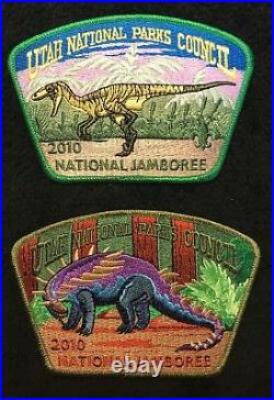 Utah National Parks Oa 508 363 2010 Bsa 100th Jamboree 21-patch Jsp Dinosaur Set