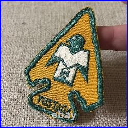 VERY RARE Vintage BSA Boy Scouts Order Of The Arrow OA Yustaga Lodge Arrow Patch