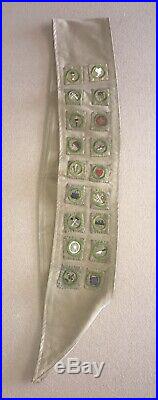 VINTAGE 1930's 1940's BOY SCOUTS SASH with 18 PATCHES MERIT BADGES MAKE OFFER