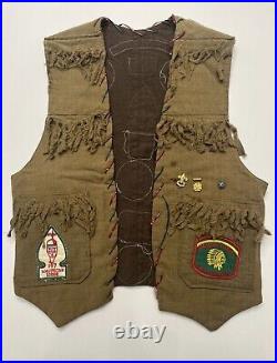 VINTAGE 1940s/50s BOY SCOUT JAMBOREE PATCH VEST