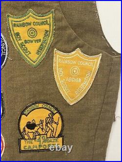 VINTAGE 1940s/50s BOY SCOUT JAMBOREE PATCH VEST