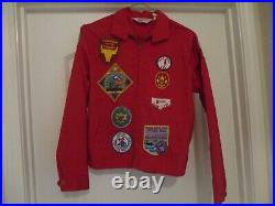 VINTAGE 1970s-80s BOY SCOUT JACKET with39 PATCHES TALON ZIPPER- Sz 16 (MENS SMALL) VINTAGE 1970s-80s BOY SCOUT JACKET with39 PATCHES TALON ZIPPER- Sz 16 (MENS SMALL)