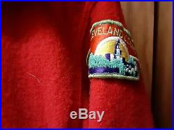 VINTAGE 60s 70s BOY SCOUTS 44 OFFICIAL JACKET BSA Red Wool 50 Miler & Patches