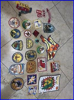VINTAGE BOY SCOUT LOT PATCHES BADGES BANDANAS From The 1970s