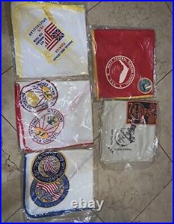 VINTAGE BOY SCOUT LOT PATCHES BADGES BANDANAS From The 1970s