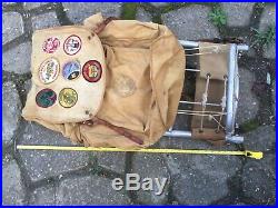 VINTAGE Boy Scouts Of America Back Pack Hiking Gear Frame Made USA With Patches