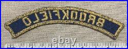 VTG 1940s BOOKFIELD Boy Cub Scout Blue & Gold Uniform Strip PATCH GBS ILLINOIS