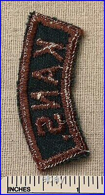 VTG 1940s KANSAS Boy Scout Explorers Green & Brown State Strip PATCH GBS KANS