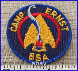 VTG 1950s CAMP ERNST Boy Scout Segregated CAMP PATCH Kansas City Area Council