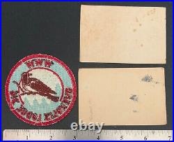 VTG 1952-53 OA QUEKOLIS LODGE 316 Order of the Arrow PATCH & MEMBERSHIP CARDS PA