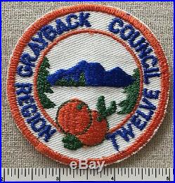VTG 1953 GRAYBACK COUNCIL Boy Scout Region 12 PATCH National Jamboree CP CA BSA