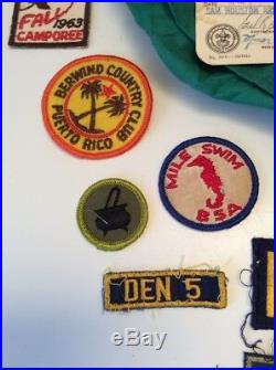 VTG 1960's Boy Scouts Of America Patches, Neckercheif, Uniform Hat Lodge