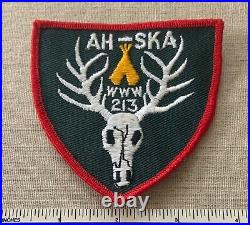 VTG 1960s OA AH SKA Lodge 213 Order of the Arrow PATCH Boy Scout WWW Oklahoma OK