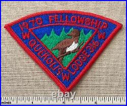 VTG 1970 OA QUEKOLIS LODGE 316 Order of the Arrow Fellowship PATCH Boy Scout WWW