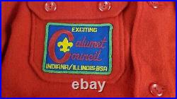 VTG 1970's Boy Scout of America BSA Red Wool Coat Official RARE PATCHES