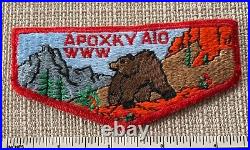 VTG 1970s OA APOXKY AIO Lodge 300 Order of the Arrow FLAP PATCH WWW Boy Scout