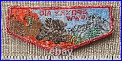VTG 1970s OA APOXKY AIO Lodge 300 Order of the Arrow FLAP PATCH WWW Boy Scout