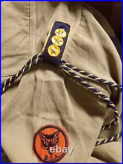 VTG BSA Boy Scouts Of America Uniform Shirt Metal Buttons and Patches Denver