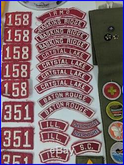VTG Boy Scout BSA Patch Lot KISHWAUKEE Dist. Blackhawk Council Eagle Scout RWS