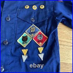 VTG Boy Scout Cub Shirt Patches Pants &Belt BSA Uniform Brooklyn NY 1970s Small