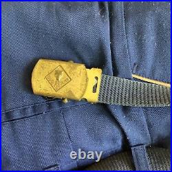 VTG Boy Scout Cub Shirt Patches Pants &Belt BSA Uniform Brooklyn NY 1970s Small