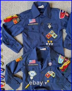 VTG Boy Scout Lot Shirts, Vests, Shorts, Patches, Pins 250+ Patches & Pins