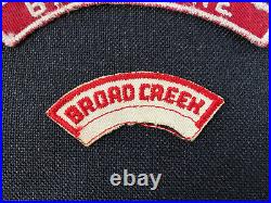 VTG Boy Scout Patches Nentico 12 Order Of Arrow Broad Creek Baltimore 1950s 60s