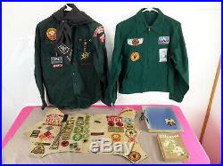 VTG Boy Scouts BSA 1950's 60's Shirt Patch Badge Button Neckerchief Scrap Book