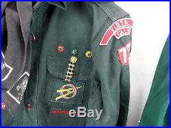 VTG Boy Scouts BSA 1950's 60's Shirt Patch Badge Button Neckerchief Scrap Book