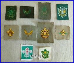 VTG Japan Spain Israel Philippines Boy Scout rank patch lot c. 1950s early 60s