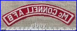 VTG MCCONNELL AIR FORCE BASE Boy Scout Red & White Military Strip PATCH RWS AFB