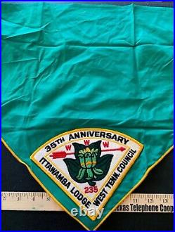 VTG OA ITTAWAMBA LODGE 235 35th Anniversary PIE PATCH on NECKERCHIEF WWW