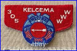 VTG OA KELCEMA Lodge 305 Order of the Arrow Brotherhood Flap PATCH WWW Boy Scout