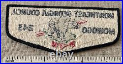 VTG OA MOWOGO LODGE 243 Order of the Arrow Flap PATCH Northeast Georgia Council