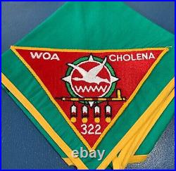 VTG OA WOA CHOLENA Lodge 322 Order of the Arrow NECKERCHIEF Pie Patch Boy Scout