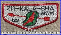 VTG OA ZIT-KALA-SHA Lodge 123 Order of the Arrow VIGIL FLAP PATCH Boy Scout KY
