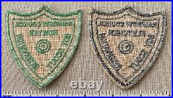 VTG RAINBOW COUNCIL Boy Scout Reservation PATCHES Fletcher Bowyer Camp 40s 50s