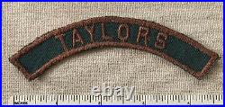 VTG TAYLORS Boy Scout Explorers Greed & Brown Community Town Strip PATCH GBS SC