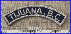 VTG TIJUANA BC Boy Scout Community Strip PATCH Baja California Scouts De Mexico