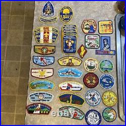 VTG lot of 35 Boy Scouts Of America Council & Camp Patches 1984 1985