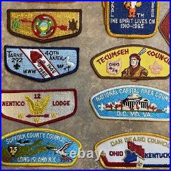 VTG lot of 35 Boy Scouts Of America Council & Camp Patches 1984 1985