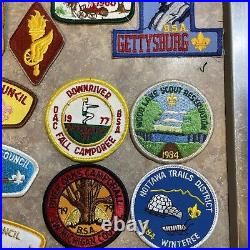 VTG lot of 35 Boy Scouts Of America Council & Camp Patches 1984 1985