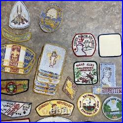 VTG lot of 35 Boy Scouts Of America Council & Camp Patches 1984 1985