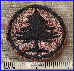 Vintage 1920s Boy Scout PINE TREE Felt Patrol Badge PATCH NO BSA Red Black Early