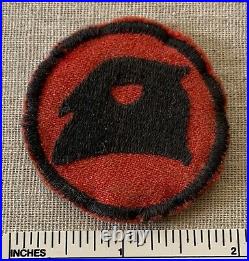 Vintage 1920s Early 30s Boy Scout OWL PATROL Felt Badge PATCH NO BSA Red Black