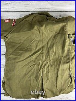 Vintage 1930/40s Boy Scouts Twill Uniform with Belt Pants Pins Member ID Patches