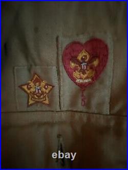 Vintage 1930's Boy Scout Safari Style Jacket With 22 Patches